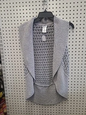Max Studio  Young Girls Sleeveless Sweater US SIZE 10-12 Grey - Image 1 of 4