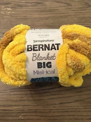 Новый Bernat одеяло большой пряжи Jumbo #7 10,6 унций 300 г золото 32 ярдов 29 м - Изображение 1 из 4