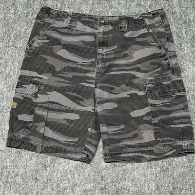 "Cabelas Cargo Shorts Para Hombres 34 Entrepierna 8.5"" Gris Camuflaje Ripstop Exterior" Foto 1 de 4