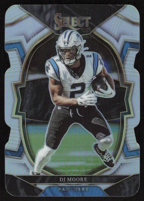 2022 Panini Select Silver Prizm Die Cut DJ Moore #32 Carolina Panthers - Image 1 of 2