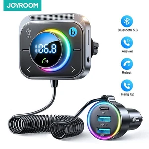 Car Charger Adapter For Phone Bluetooth 5.3 3 Ports Cigarette Lighter Charger - Imagen 1 de 11