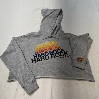 Sudadera con capucha corta con gráfico arco iris Heritage Heritage para mujer NUEVA YORK talla L Foto 1 de 3