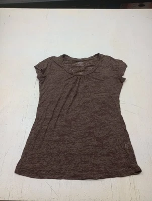 Vestido Granero Mujer Talla M Camiseta Marrón Semi Transparente Cuello Redondo Ligero  Foto 1 de 4