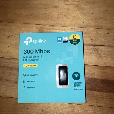 TP-Link TL-WN823N Mini USB WiFi Adapter for PC/Laptop, 300Mbps Wireless USB... - Image 1 of 2