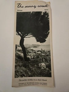 Vintage 1950s Costa del Sol Spain Travel Brochure Malaga Torremolinos Fuengirola - Picture 1 of 4