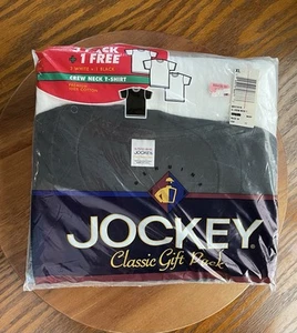 **VINTAGE** 2003 Jockey Classic S/Sleeved T-Shirts - 4-PACK~~XL - 100% Cotton - Picture 1 of 5
