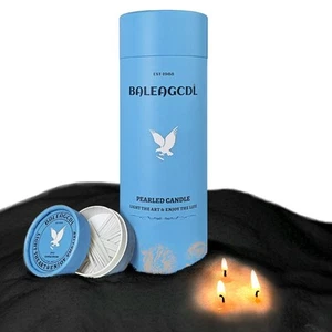 Pearled Candle Colored 18 Oz with 30 Wicks - Black Unscented Luxury Long Last... - Picture 1 of 6