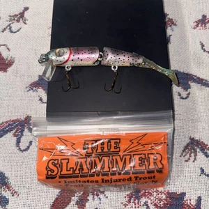 7" M.S. Slammer Injured Trout Crankbait Swimbait Glidebait Fishing Lure Wood - Picture 1 of 6