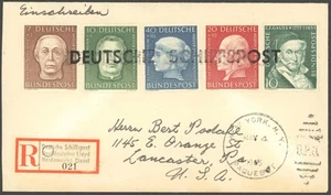 BUNDESREPUBLIK 1955, Helfer der Menschheit (V), L1 DEUTSCHE SCHIFFSPOS - Picture 1 of 2