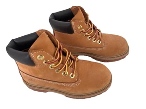 Timberland 12809 High Top Boots Girls/Boys Youth Toddler Size 11 Brown - Picture 1 of 8