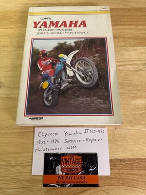 Servicio Clymer Yamaha IT125-490 1976-1986 - Reparación - Mantenimiento - Usado Foto 1 de 4
