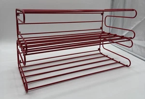 B527 2x IKEA Fran Frän Från Rosso Perizoma Scarpa Scaffale Muro Rack 80s 90er - Picture 1 of 12