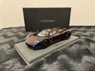 BBR 1/18 Pagani Utopia Chameleon Purple Limited 48 pcs with display case - Image 1 of 4