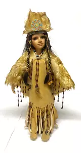 Duck House Porcelain Doll Native American 22" Heirloom COA #751/5000 - Picture 1 of 6