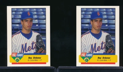 lot (2) 1994 Fleer Procards ST. LUCIE METS #1204 Rey ORDONEZ xrc mint cool card - Image 1 of 2