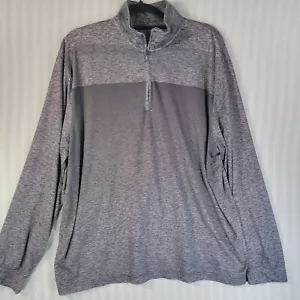 motionflex 360 Pullover Gold Oberteil PGA Tour Grau Langarm Large 3/4 Zip Neck - Bild 1 von 8