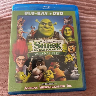 Shrek Forever After Blu Ray Import Swedish Cover NEW - Image 1 of 2