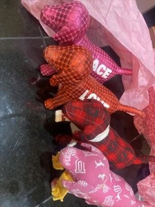 victorias secret pink dog plush x 4 Rare Sequin Scarf - Picture 1 of 3