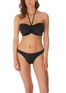 FREYA Swim Bikini Top Briefs Jewel Cove High Apex Bandeau Mix & Match BNWT Black - Picture 1 of 14