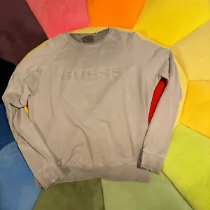 Guess Grey Sweatshirt Size M Excellent Condition Armpit To Armpit 60cm Length 70 - Picture 1 of 6