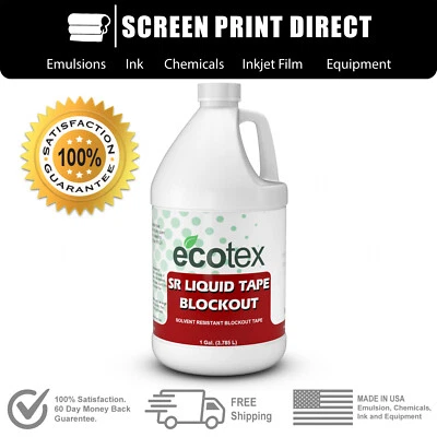ECOTEX® SCREEN PRINT DIRECT Ecotex® Liquid Tape Block Out - Solvent Resistant Block Out - Gallon/ 128oz