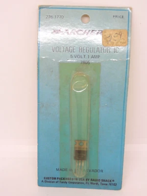 Nuevo de Lote Antiguo RadioShack Archer 276-1770 Regulador de Voltaje IC 5 Voltios 1 Amp 7805 Foto 1 de 3