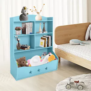 Estante de almacenamiento para niños estantería para niños con 5 cajas organizadoras de juguetes sala de juegos Reino Unido - Imagen 1 de 15