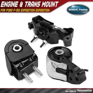 3x Engine Motor & Auto Transmission Mount for Ford F-150 Expedition Lincoln RWD - Picture 1 of 10