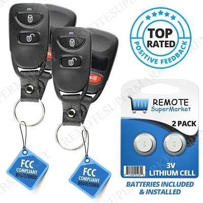 2 Remote For 2014 2015 2016 2017 Hyundai Accent Keyless Entry Car Key Fob - Image 1 of 4