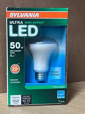 SYLVANIA ULTRA 50-Watt EQ R20 Daylight Medium Base Dimmable LED Spot/Flood Light - Image 1 of 2