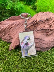 Dinosaurier Dino T-Rex 3D Schlüsselanhänger aus Acryl Glücksbringer Urzeit - Picture 1 of 6