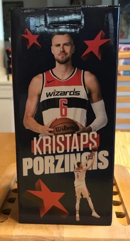 Kristaps Porzingis Bobblehead 3/22 Unicorn Washington Wizards NBA Unopened Cover