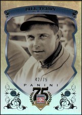 2014 Panini Hall of Fame Blue Frame #27 Bill Terry /75