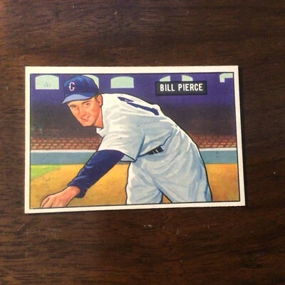Bowman 1951 Bill Pierce (RC) #196 Chicago White Sox EXCELLENT-NM SUPER CENTERING - Image 1 of 2