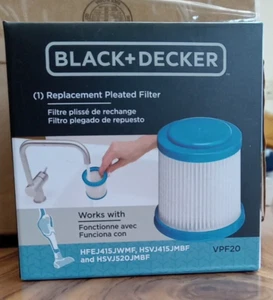 Black and Decker Genuine OEM Replacement Filters - VPF20 New In Box - Picture 1 of 9