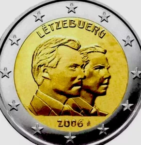Luxembourg 🇱🇺 Coin 2€ Euro 2006 Grand-Duc Guillaume Aniversary UNC Henri - Picture 1 of 3