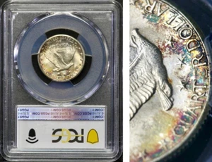 1924-D 25C Standing Liberty Quarter • PCGS MS66 • Rainbow Toning  CC15 - Picture 1 of 7