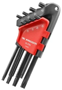 Facom TORX KEY SET 89.JP8AL 8Pcs T10-T45 Long Arm, Compact Wallet - Picture 1 of 1