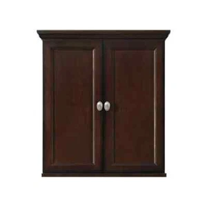 Teagen 25"Wx7.5"Dx28"H Bathroom Storage Wall Cabinet"Dark Espresso - Picture 1 of 6