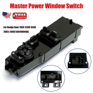 Master Power Window Switch For Dodge Ram 1500 2500 3500 2003-2008 56049804AC - Picture 1 of 13