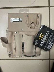 Heavy Duty Leather Tool Pouch Drywaller's 7 Pocket K485R1 Fits belts to 2¾” Wide - Picture 1 of 3