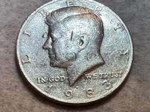 1983 Kennedy Half Dollar Missing “FG” - Picture 1 of 6