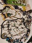 Large Mixed Blue And Green Jewelry Lot Vintage To New Name Brand Signed