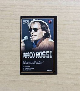 CARD ESSELUNGA - STARZONE 2011 - CARD N°93  VASCO ROSSI - STARS DELLA MUSICA