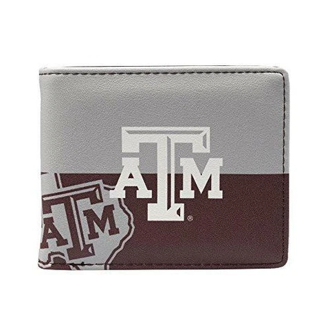 Littlearth Unisex-Adult NCAA Texas A&M Aggies Bi-Fold Wallet, Team Color, 4” x Cover