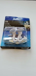 Hillman Swag Hooks 30 Lbs 2 Pack White 122234 - Picture 1 of 4