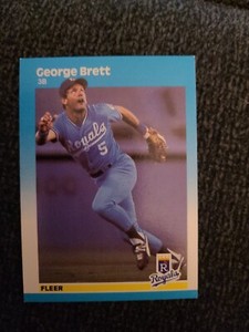 1987 Fleer #366 George Brett Royals