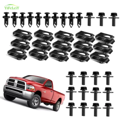 40pcs For Ford F-250 Body Bolts U-nut Clips Engine Under Cover Splash Shield Foto 1 de 4