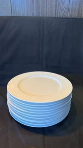 Sam&SQUITO White 10.5/8 inch diameter Dinner Plates - Set of 10 - Picture 1 of 5
