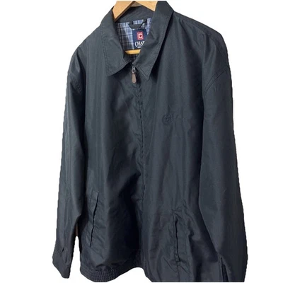 Chaps Ralph Lauren Harrington Jacket Men XL Wndbreaker Bomber Mechanics Navy Zip - Image 1 of 4